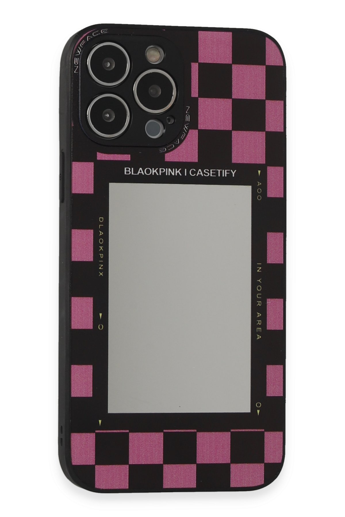 Newface iPhone 13 Pro Max Kılıf Power Silikon - Rose