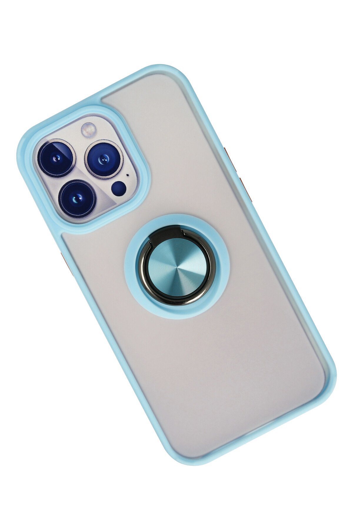 Newface iPhone 13 Pro Max Kılıf Volet Silikon - Kırmızı