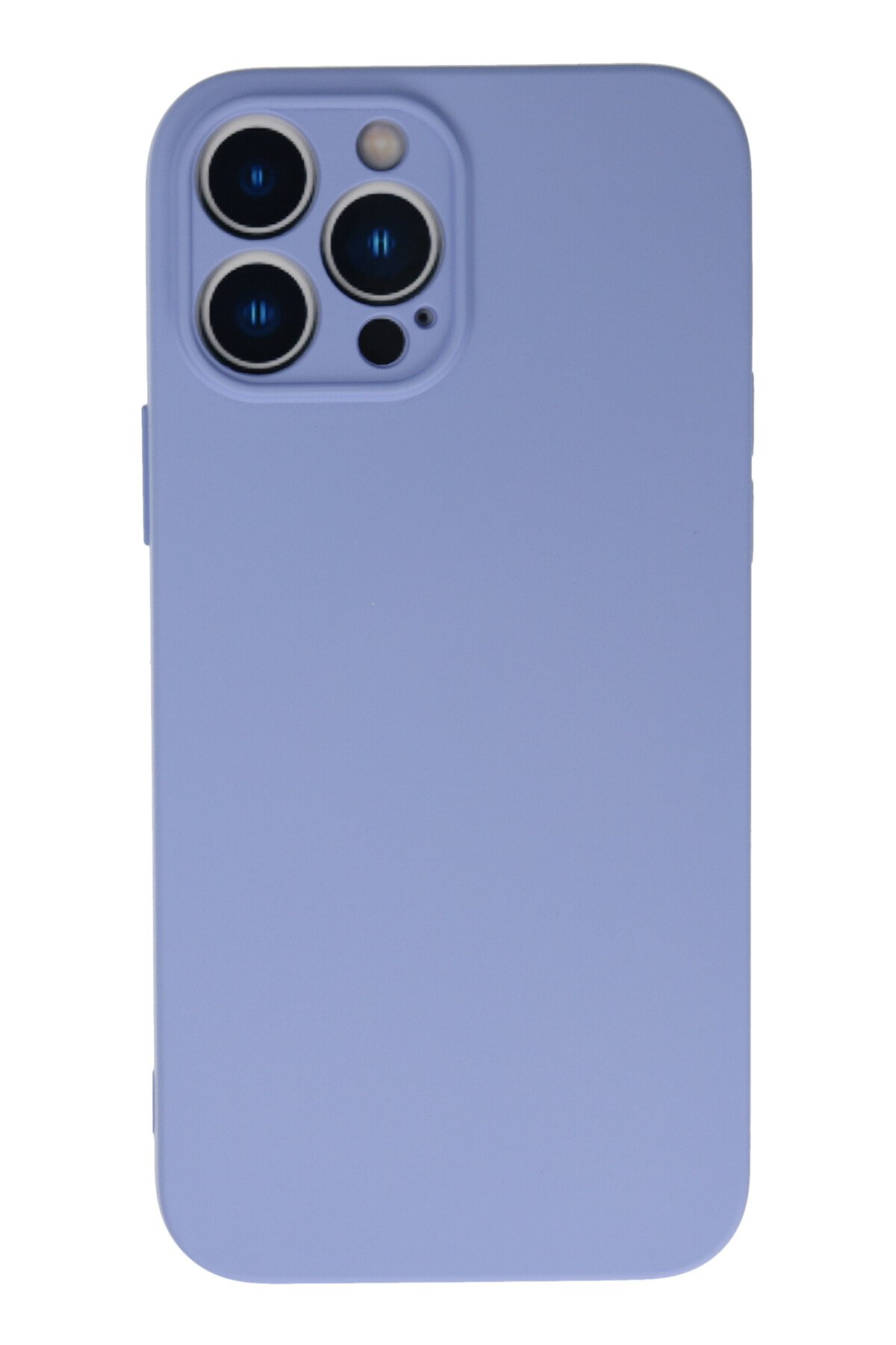 Newface iPhone 13 Pro Max Kılıf Simli Yüzüklü Silikon - Mavi