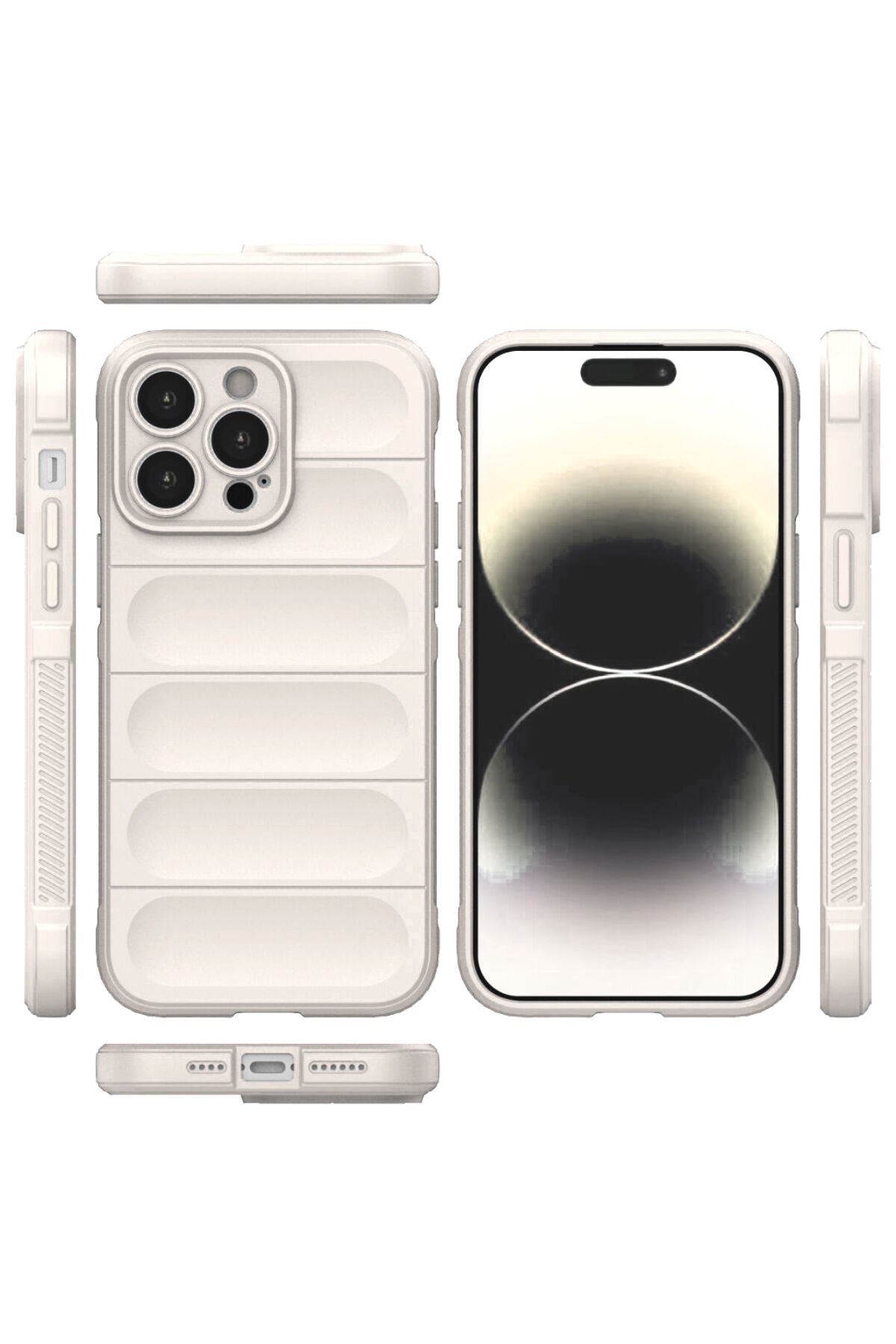 Newface iPhone 13 Pro Max Kılıf Coco Deri Silikon Kapak - Kırmızı