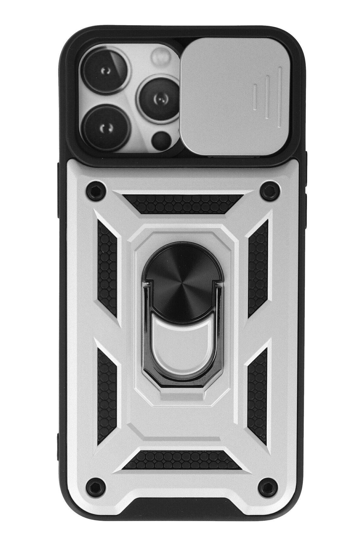 Newface iPhone 13 Pro Max Kılıf Coco Deri Silikon Kapak - Mavi