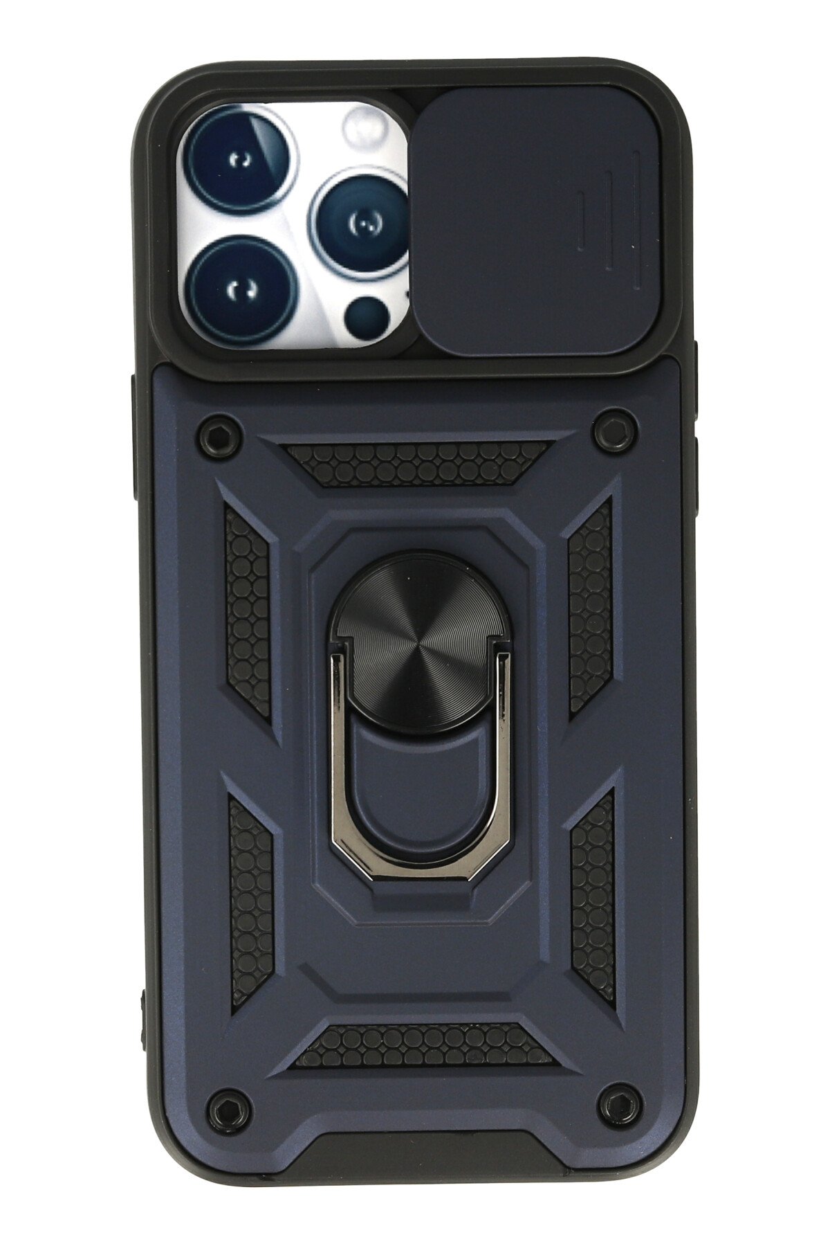 Newface iPhone 13 Pro Max Pers Alüminyum Kamera Lens - Lacivert