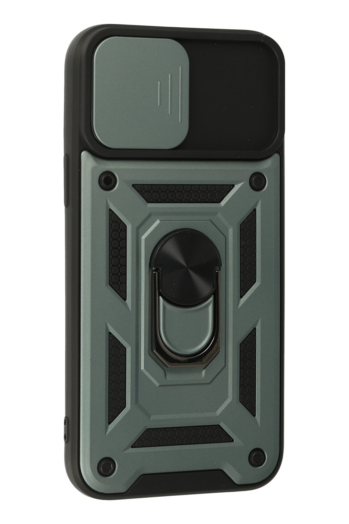 Newface iPhone 13 Pro Max Kılıf Magneticsafe Lazer Silikon - Siyah