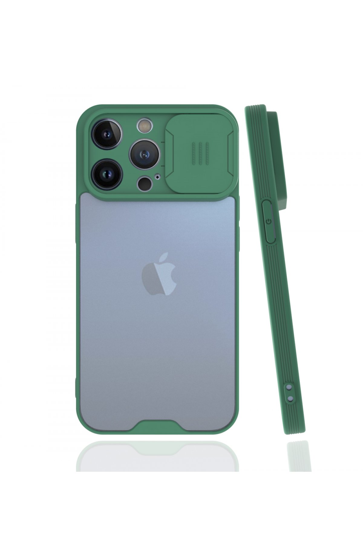 Newface iPhone 13 Pro Max Renkli Kamera Lens Koruma Cam - Pembe-Mavi