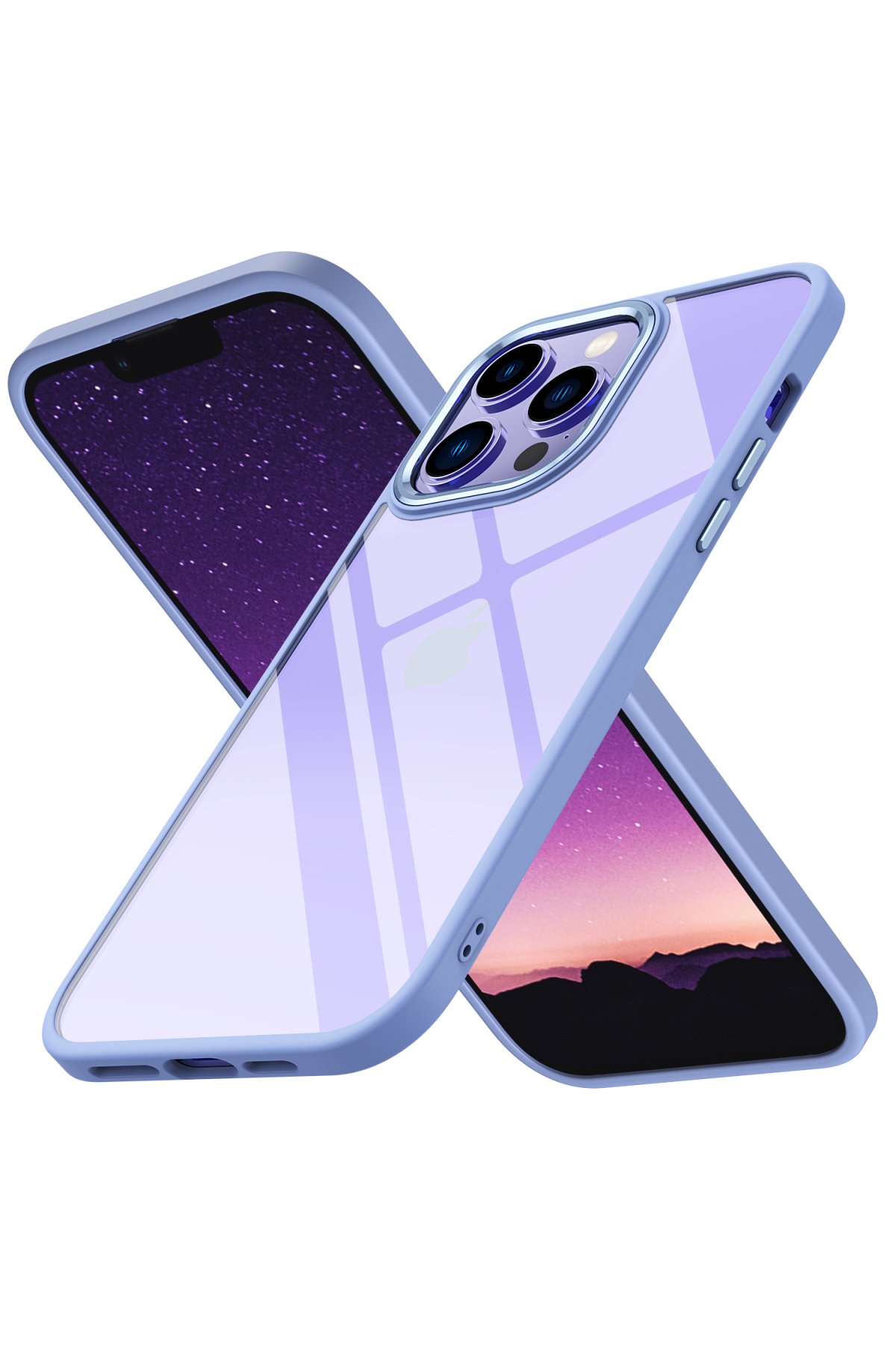 Newface iPhone 13 Pro Max Kılıf Kelvin Kartvizitli Silikon - Lila