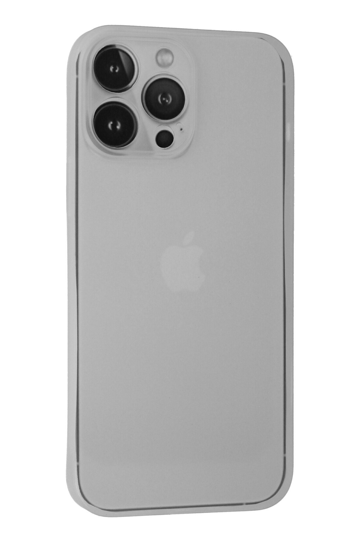 Newface iPhone 13 Pro Max Kılıf Platin Kamera Koruma Silikon - Siyah