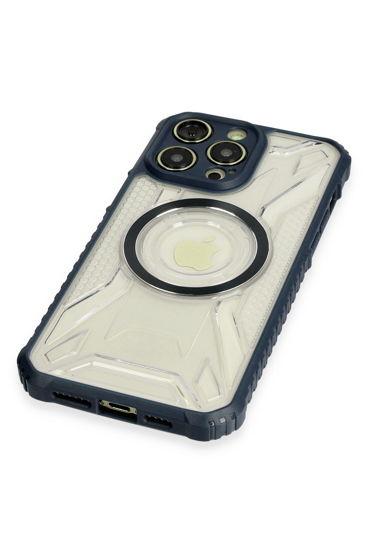 Newface iPhone 13 Pro Max Kılıf Dolpin Kapaklı - Derin Mor