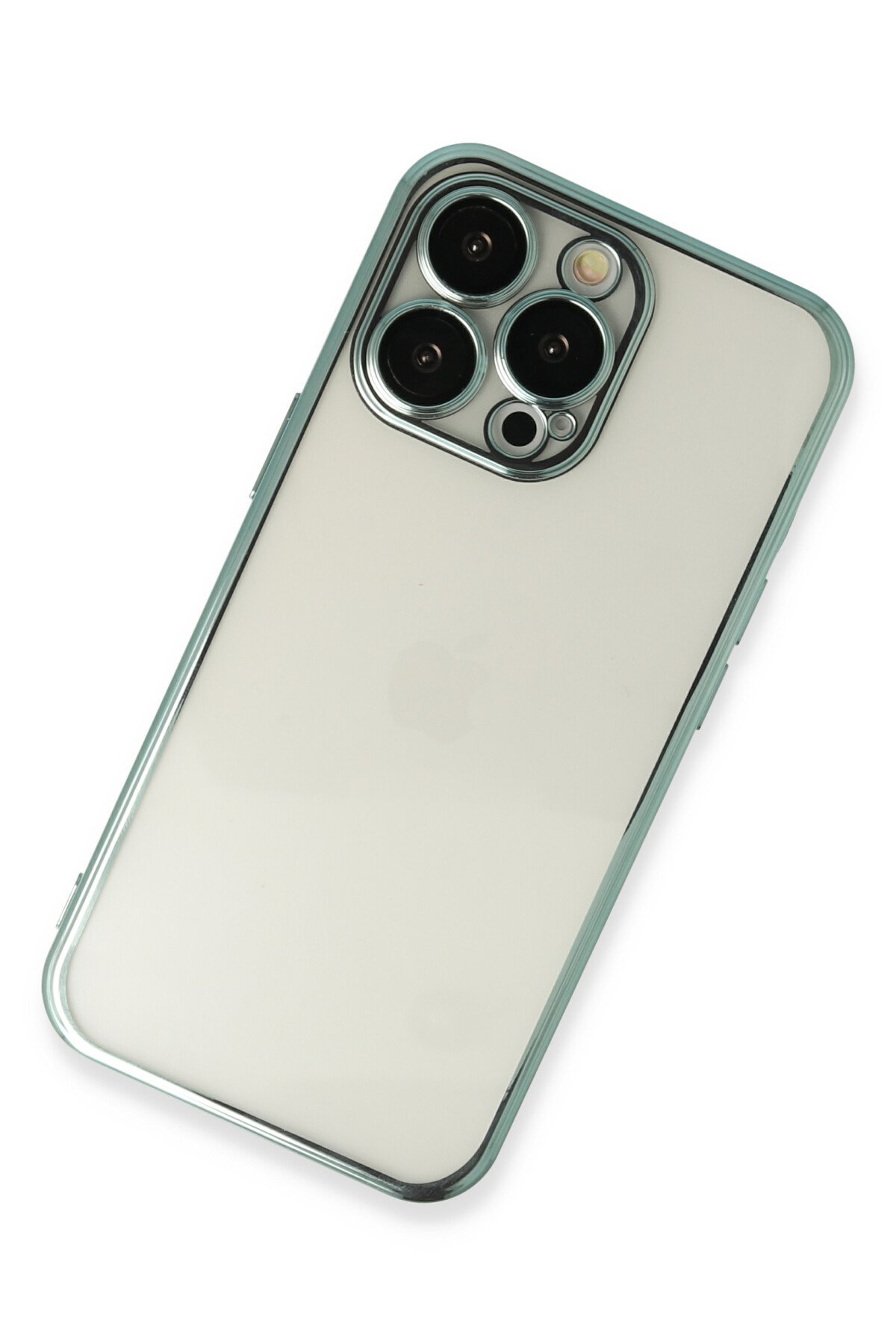 Newface iPhone 14 Pro Kılıf Anka PC Sert Metal Kapak - Mavi