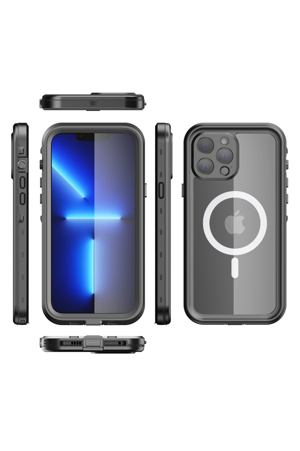Newface iPhone 13 Pro Max Kılıf Luko Lens Silikon - Yeşil