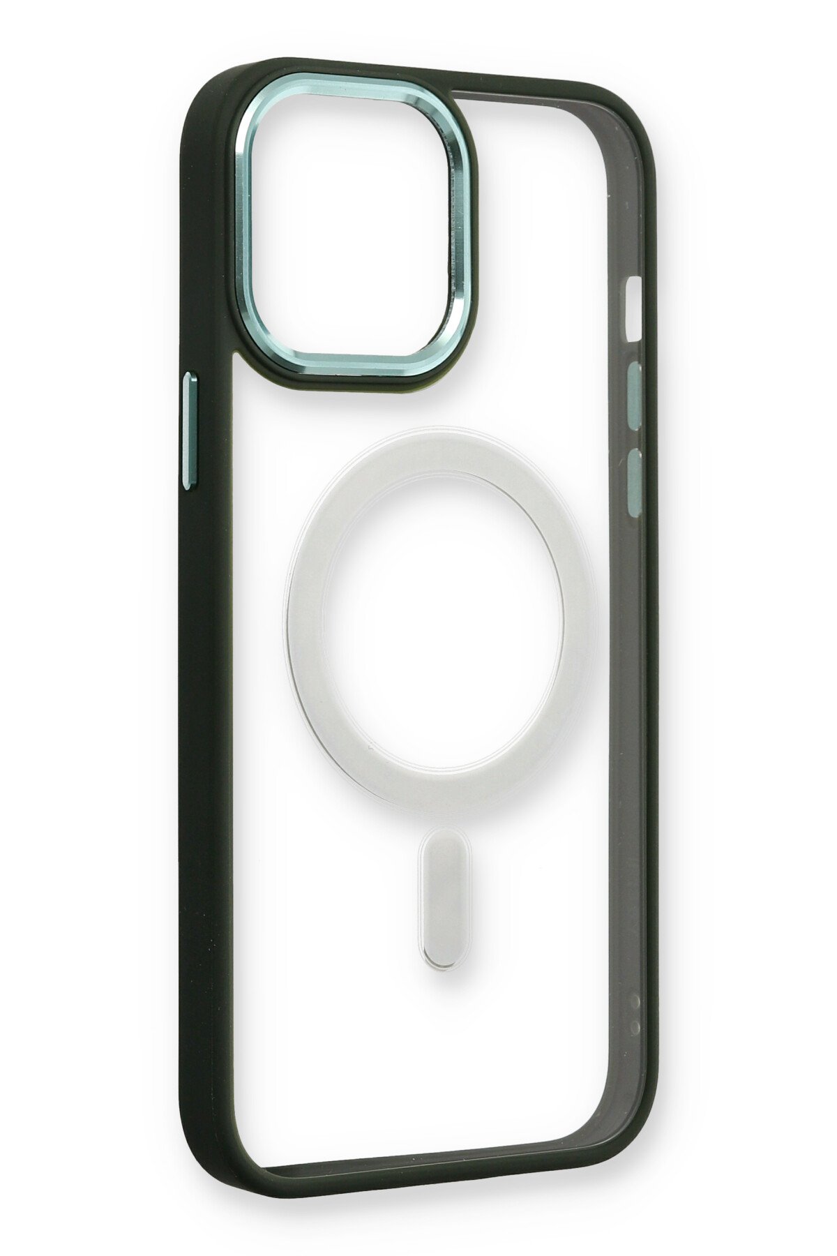 Newface iPhone 13 Pro Max Kılıf Anka PC Sert Metal Kapak - Siyah