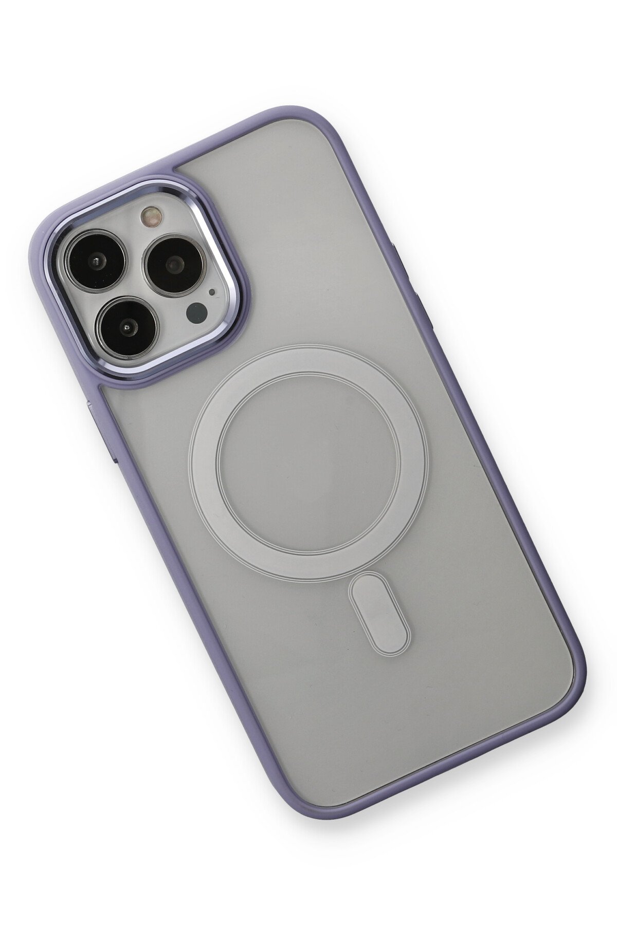 Newface iPhone 13 Pro Max Kılıf Pars Lens Yüzüklü Silikon - Siyah