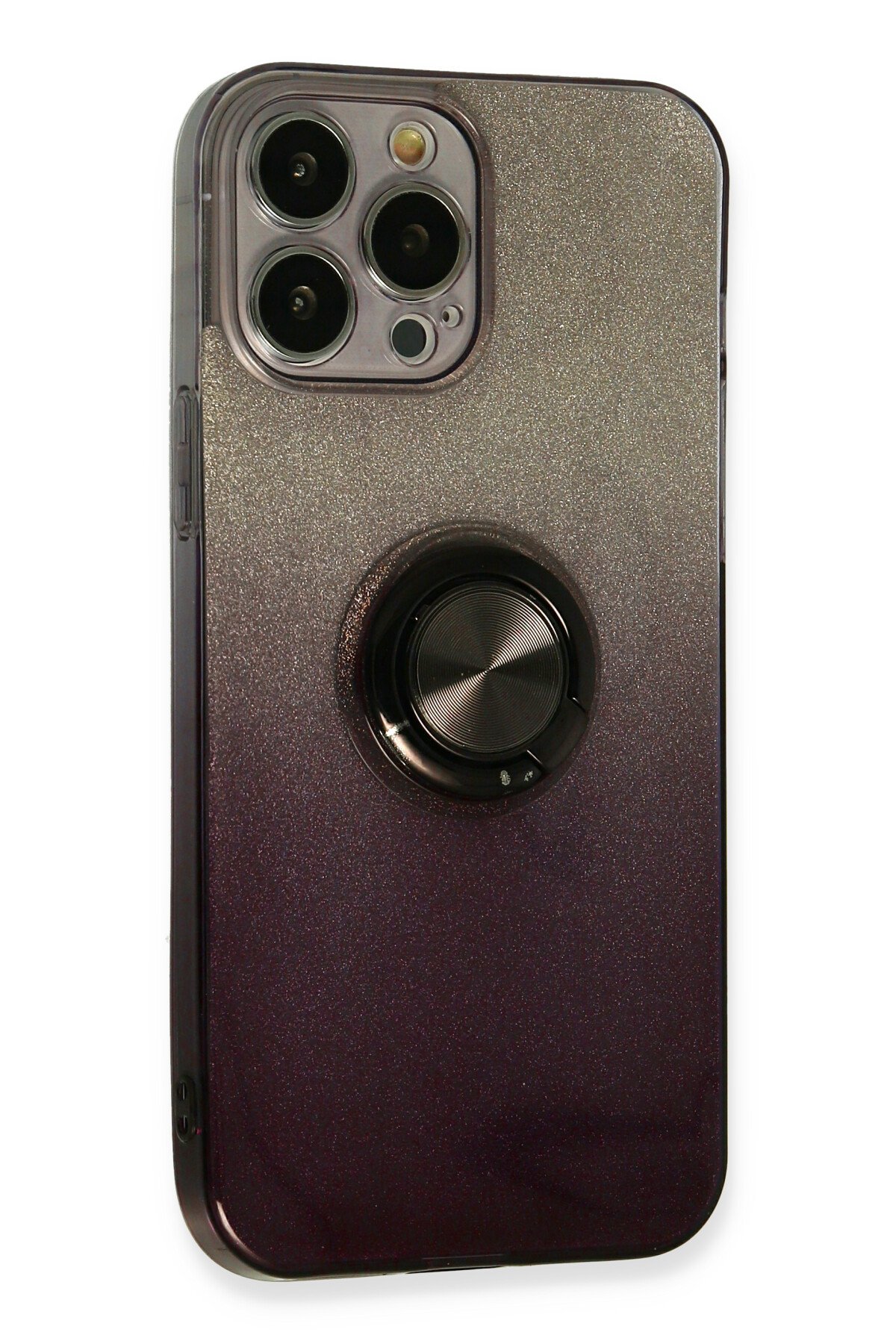 Newface iPhone 13 Pro Max Kılıf Mekanik Bumper Kapak - Derin Mor