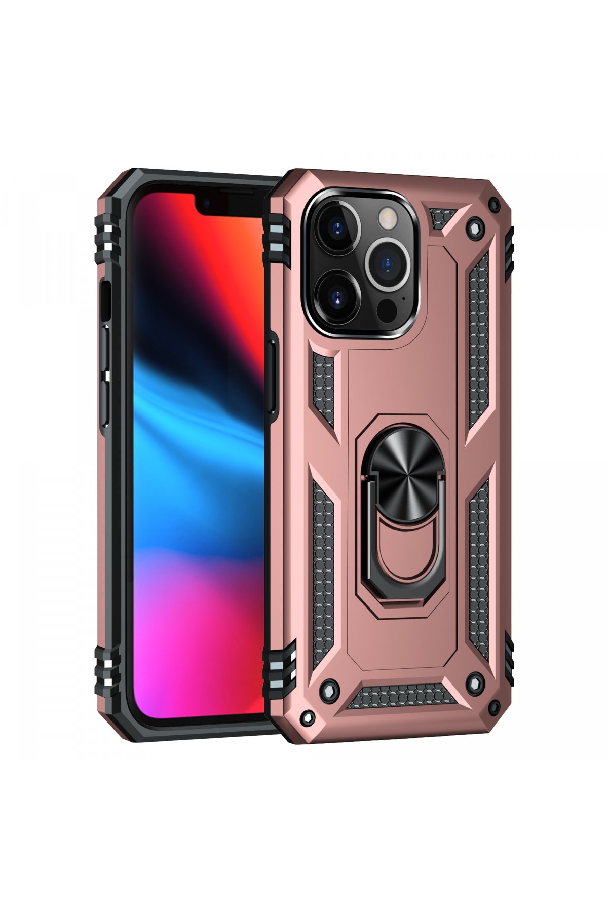 Newface iPhone 13 Pro Max Kılıf Power Silikon - Mor