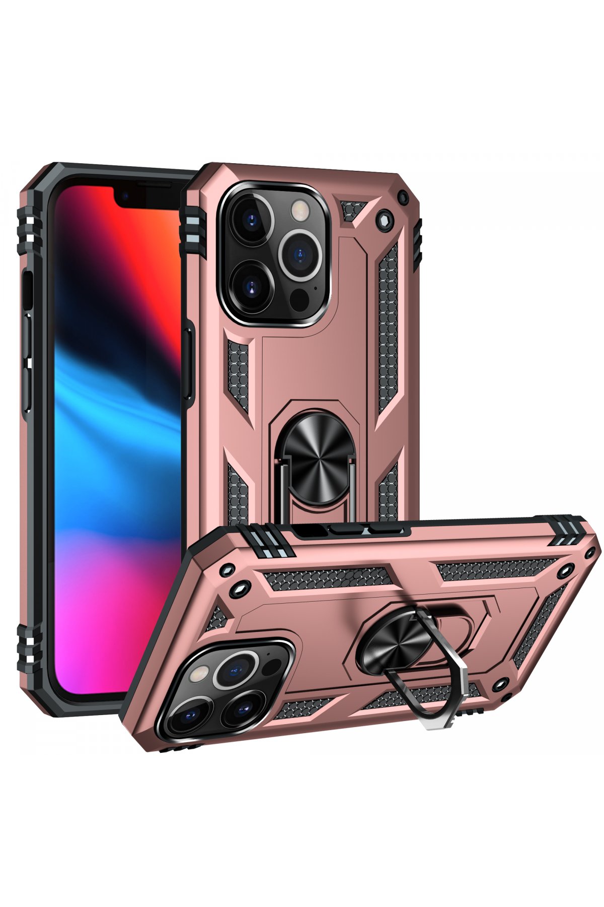 Newface iPhone 13 Pro Max Kılıf Power Silikon - Mor