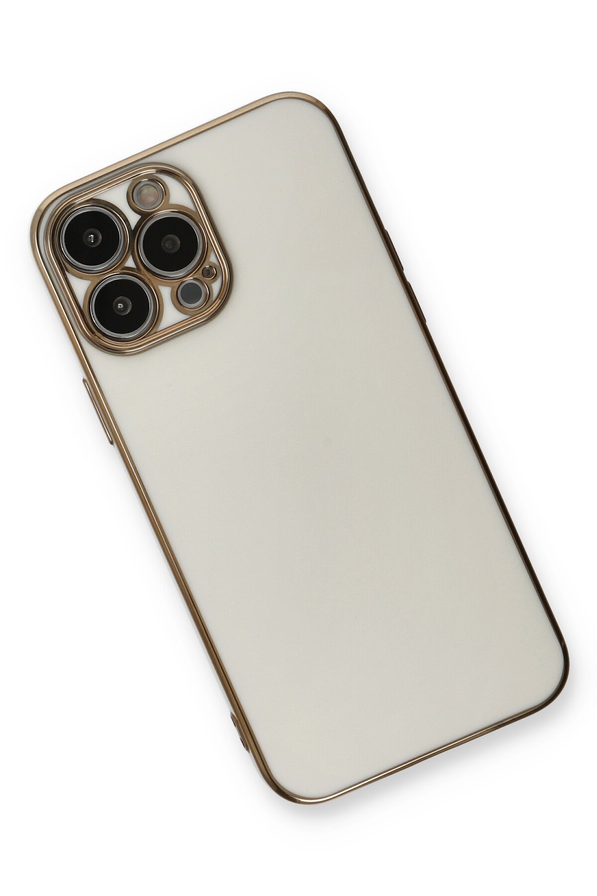 Newface iPhone 13 Pro Max Kılıf Armada Lensli Kapak - Sarı