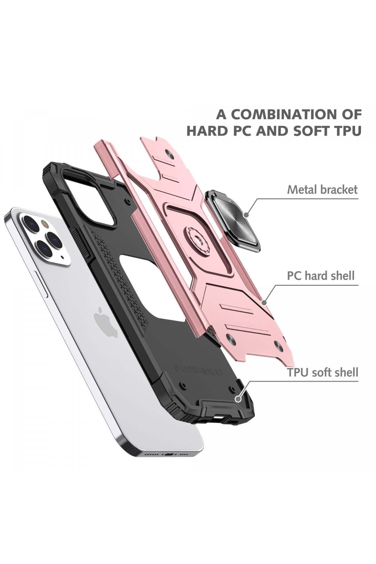 Newface iPhone 13 Pro Max Kılıf Bold Silikon - Mavi