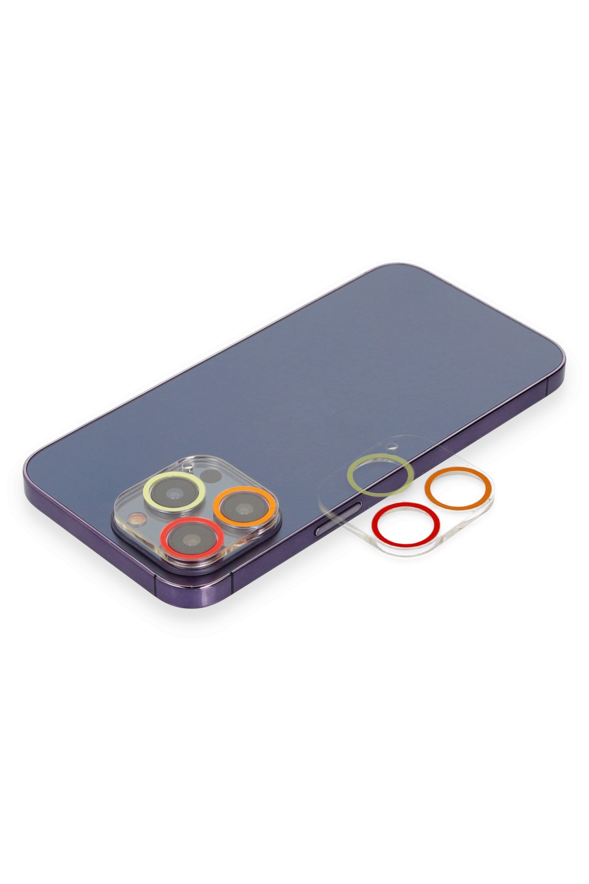 Newface iPhone 13 Pro Max Kılıf Palm Buzlu Kamera Sürgülü Silikon - Sarı