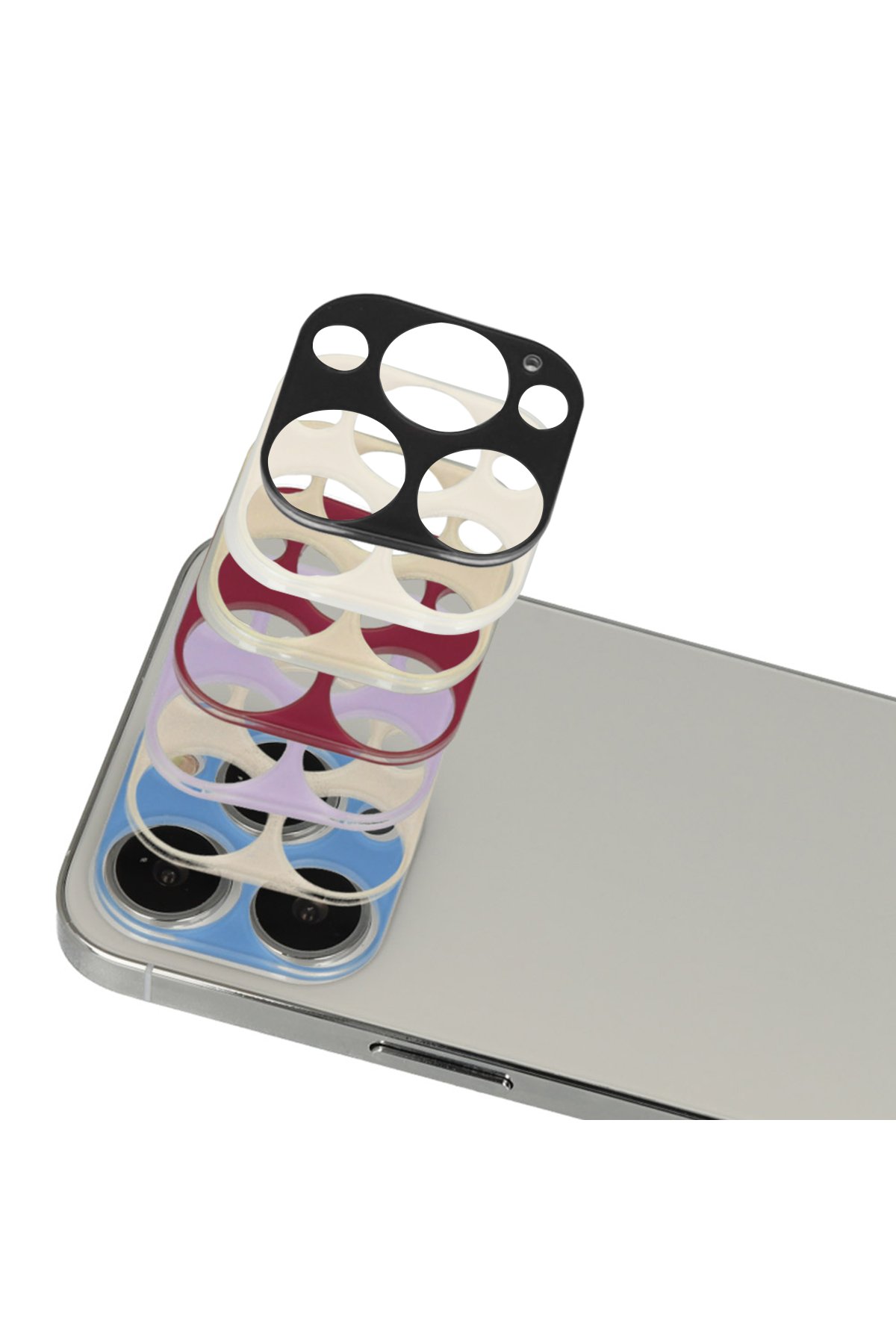 Newface iPhone 13 Pro Kılıf Zuma Kartvizitli Yüzüklü Silikon - Kırmızı