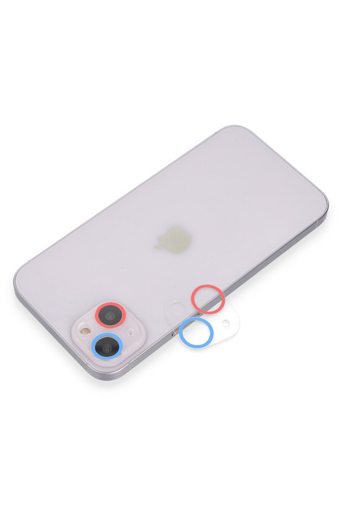 Newface iPhone 13 Kılıf Zegna Yüzüklü Silikon Kapak - Mavi