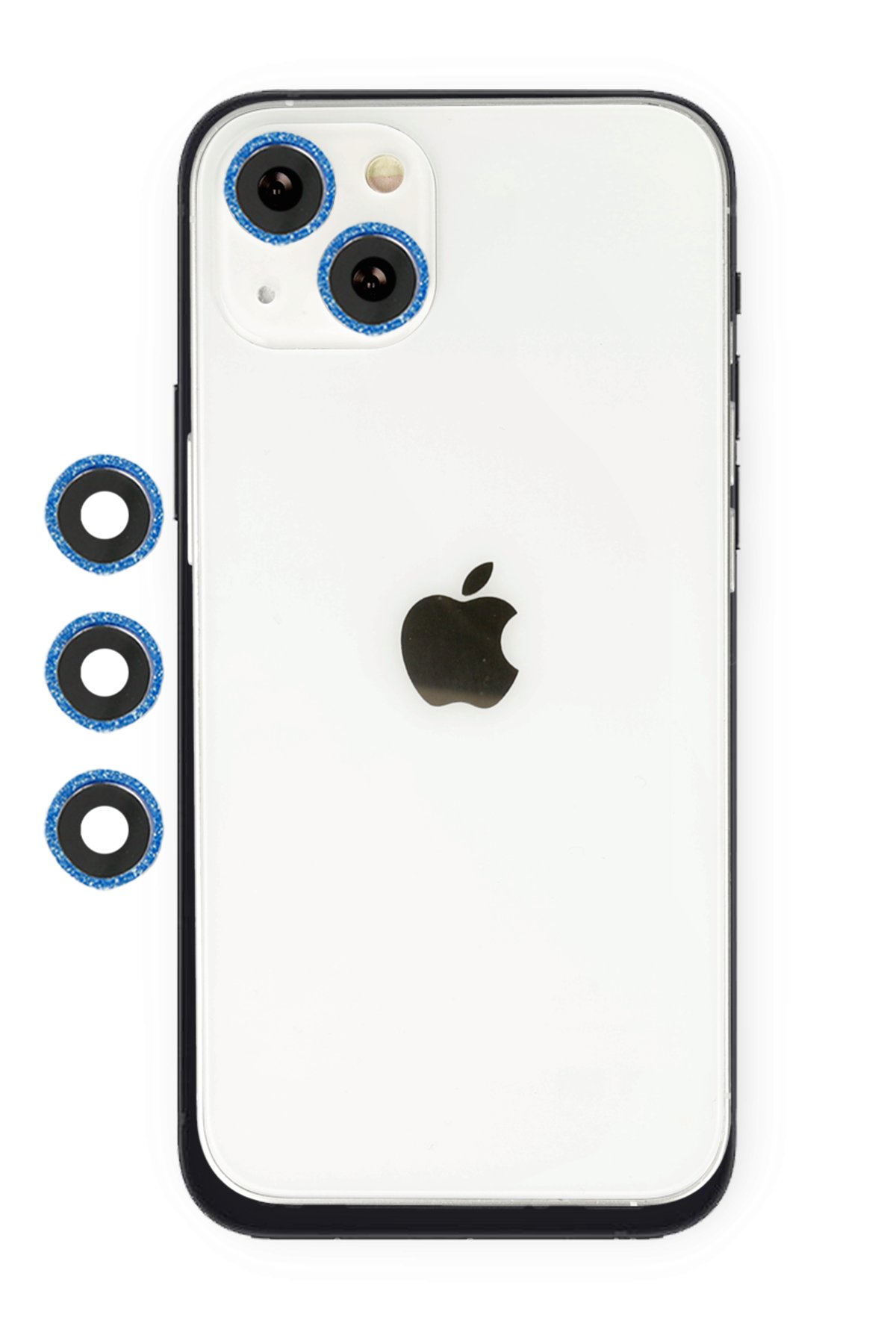 Newface iPhone 13 Metal Kamera Lens Koruma Cam - Açık Yeşil