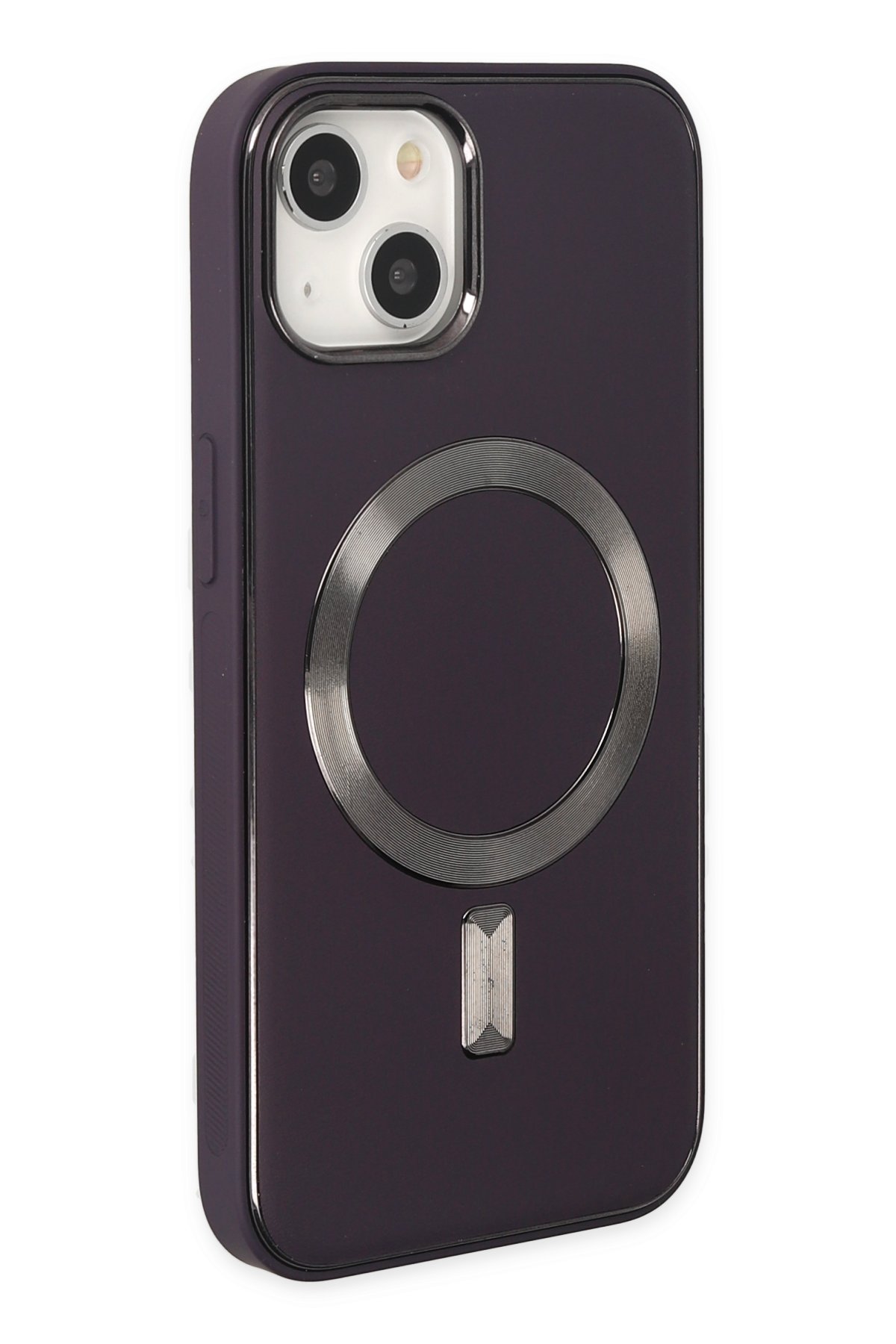 Newface iPhone 14 Kılıf Coco Deri Magneticsafe Silikon - Bordo