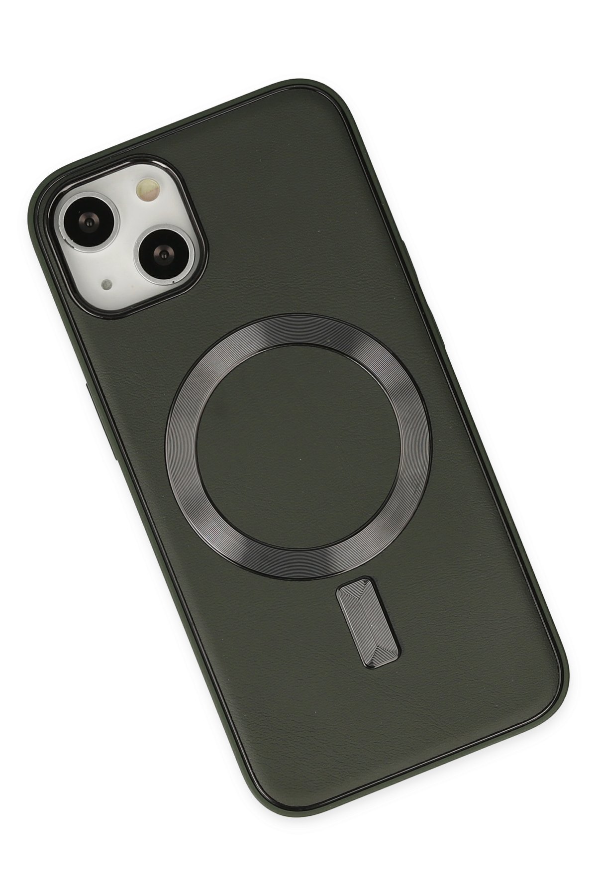 Newface iPhone 14 Kılıf Coco Deri Magneticsafe Silikon - Sierra Blue