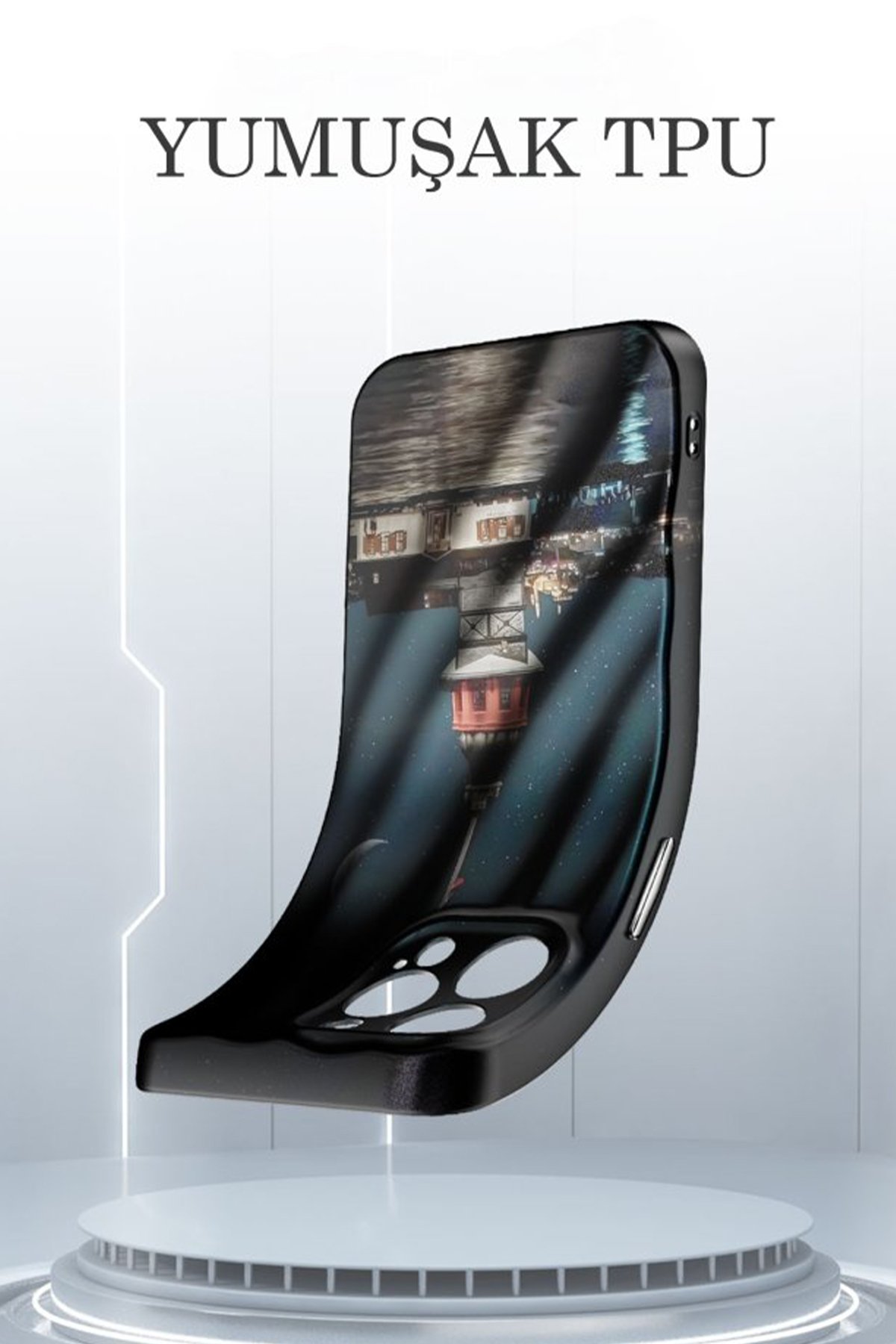 Newface iPhone 14 Kılıf Zuma Kartvizitli Yüzüklü Silikon - Lacivert