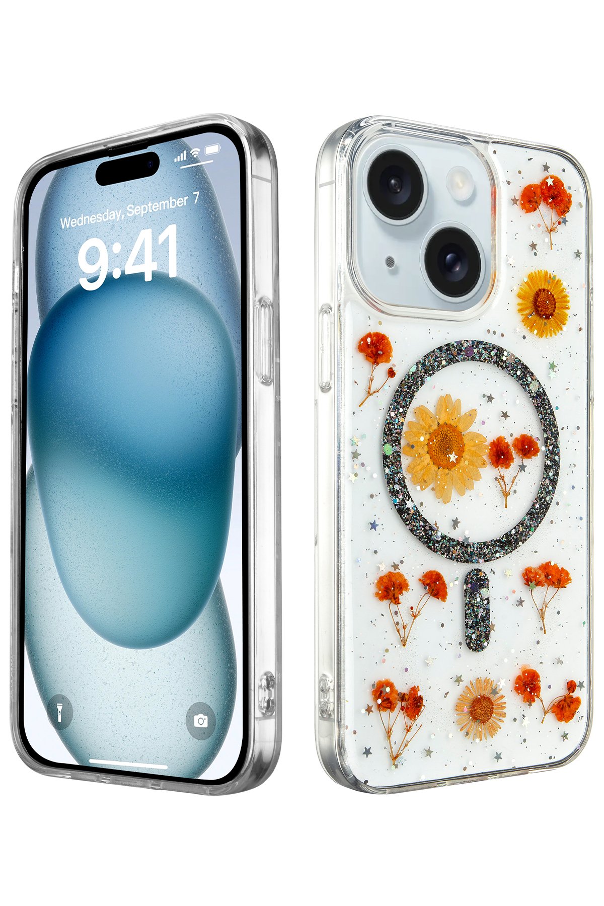 Newface iPhone 14 Kılıf Prada Desenli Kapak - Prada Mavi - 1