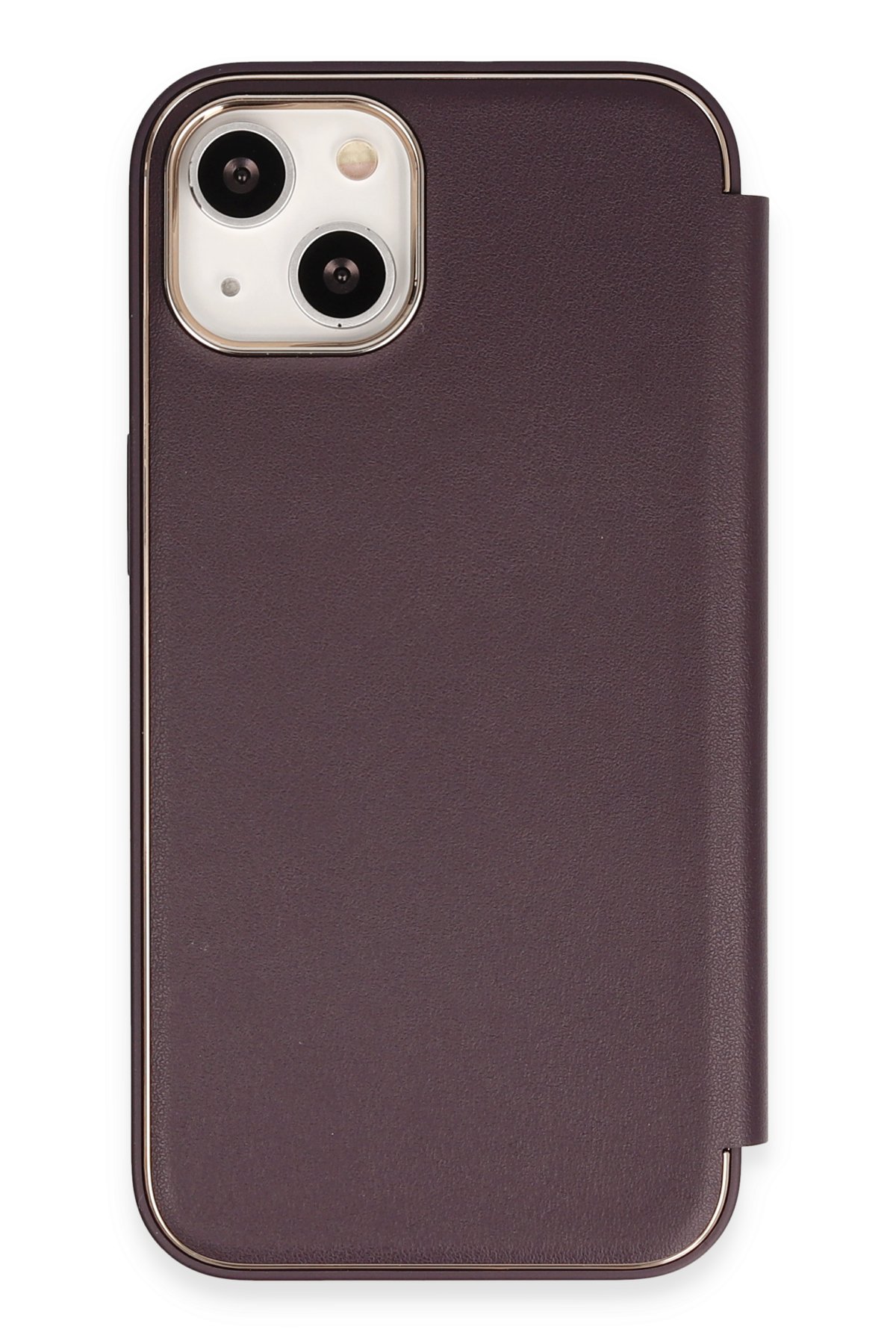 Newface iPhone 14 Kılıf Sofya Yüzüklü Silikon Kapak - Gümüş