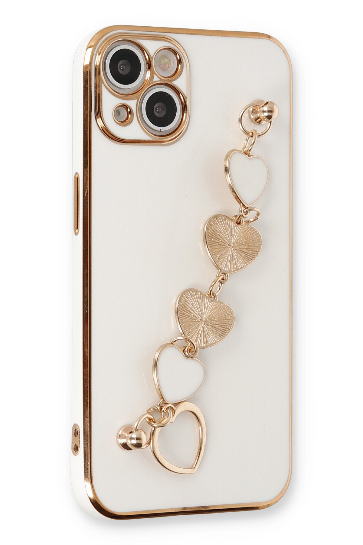 Newface iPhone 14 Kılıf Trend S Plus Kapaklı Kılıf - Gold