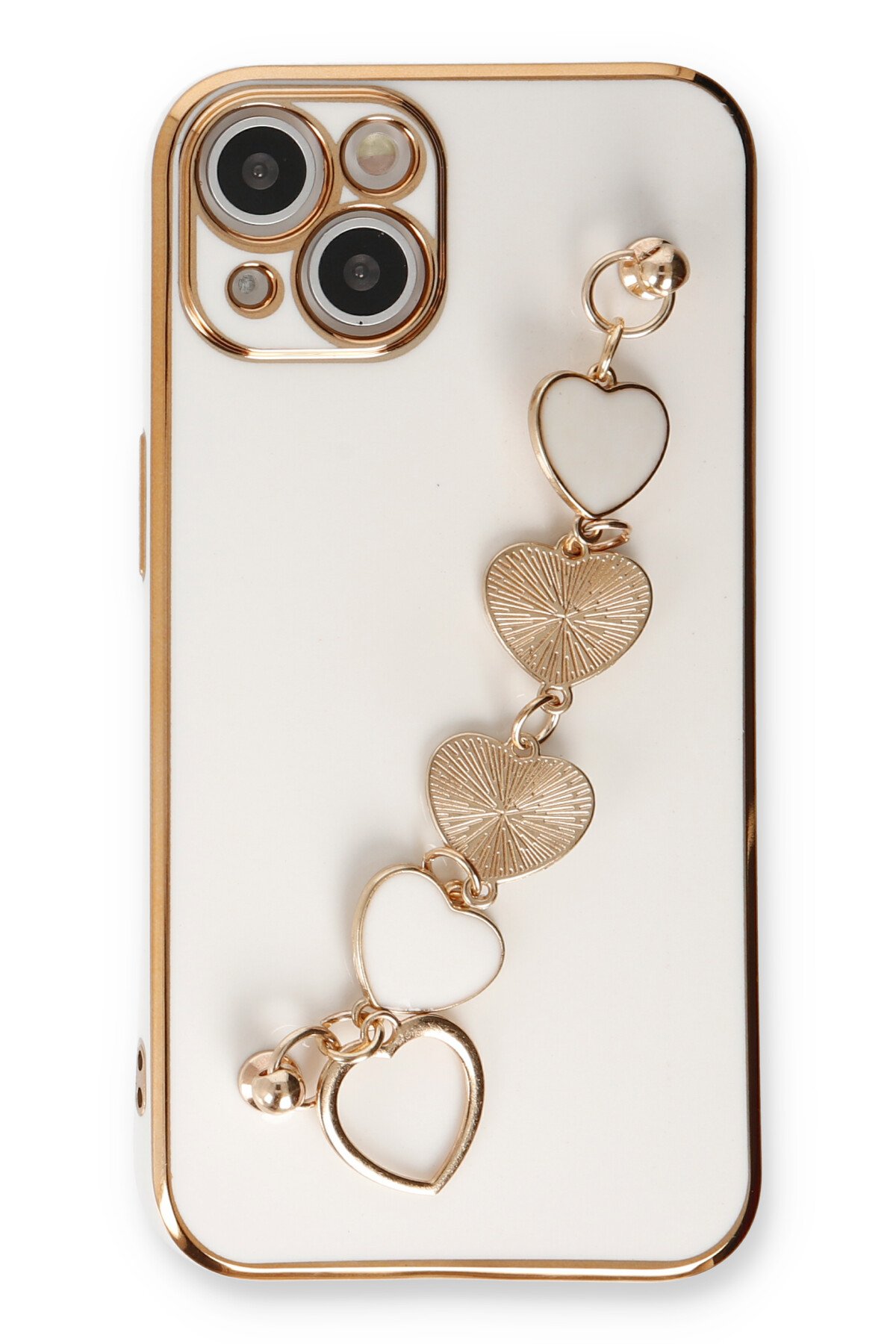 Newface iPhone 14 Kılıf Trend S Plus Kapaklı Kılıf - Gold