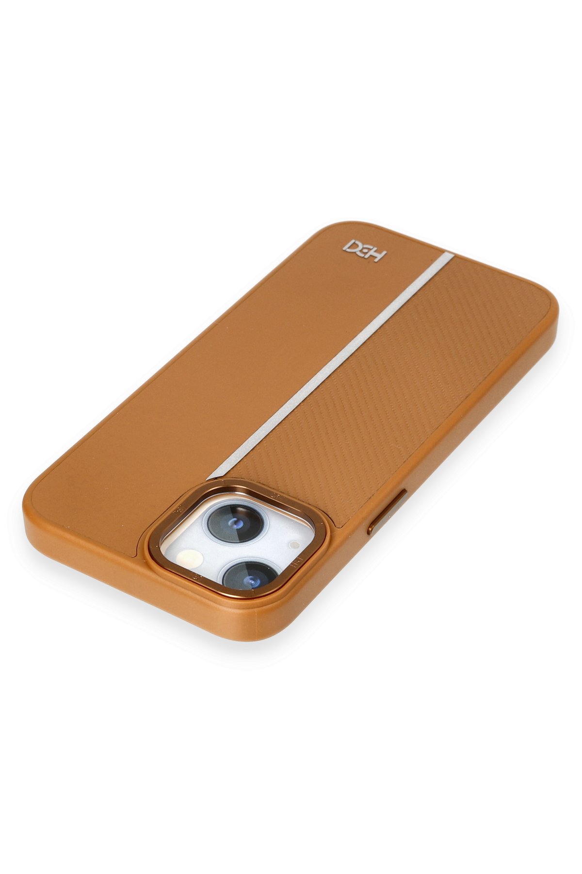 HDD iPhone 14 HBC-201 Salvador Simli Kapak - Kahverengi