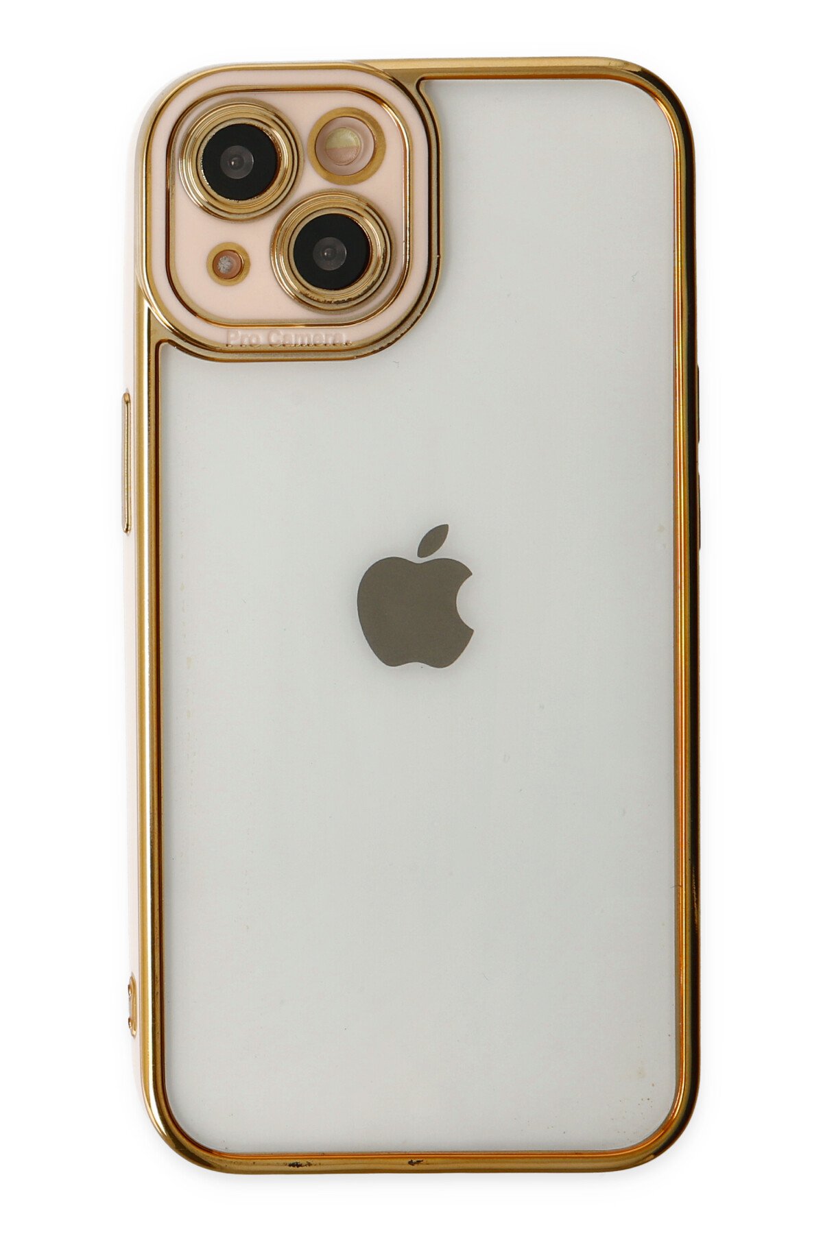 Newface iPhone 14 Kılıf Daisy Simli Magsafe Kapak - Gold