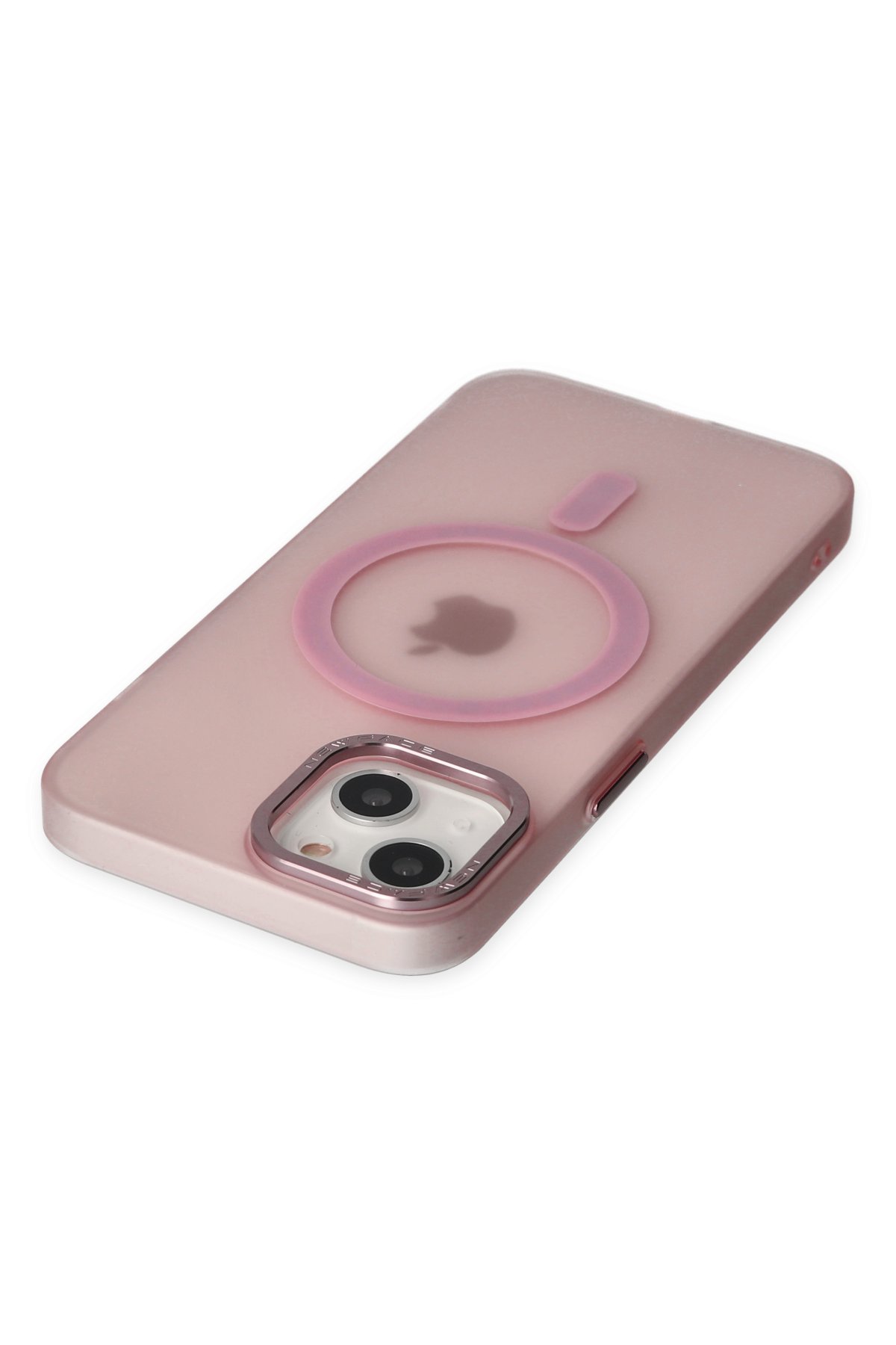 Newface iPhone 14 Kılıf Coco Deri Silikon Kapak - Gold