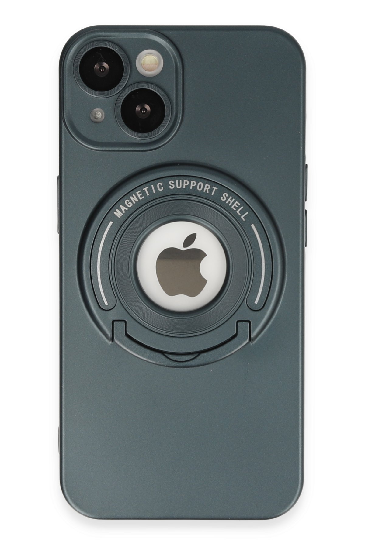 Newface iPhone 14 Kılıf Montreal Yüzüklü Silikon Kapak - Buz Mavi
