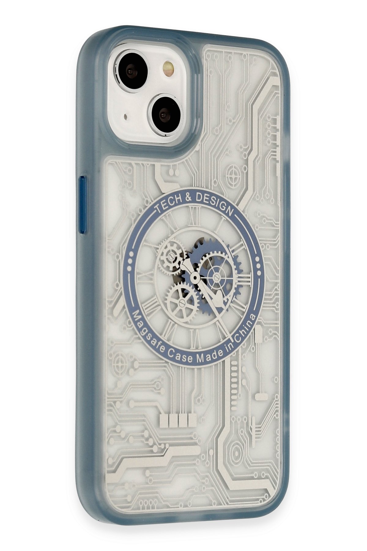 Newface iPhone 14 Kılıf Sofya Yüzüklü Silikon Kapak - Gümüş