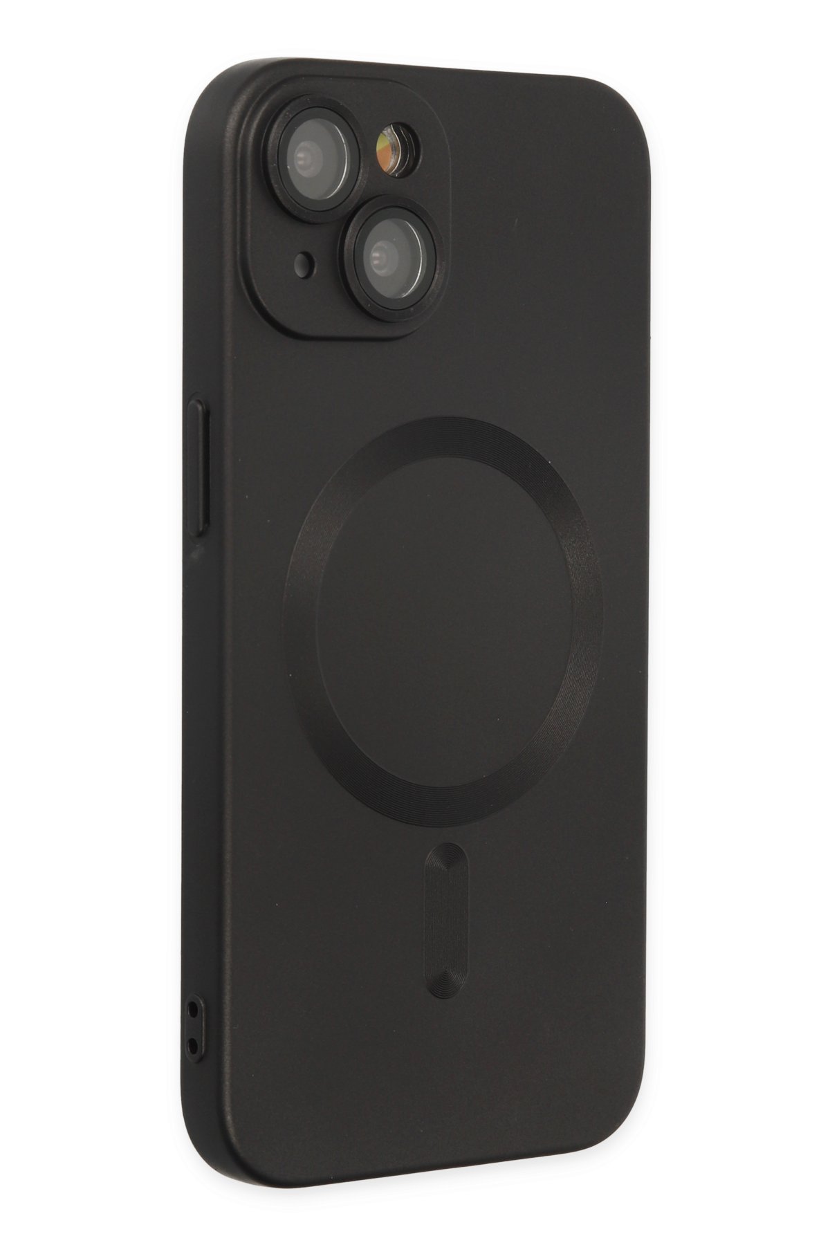 Newface iPhone 14 Kılıf Teleskop Lens Magsafe Silikon Kapak - Lacivert