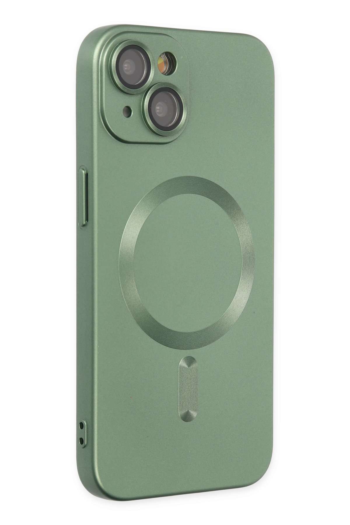 Newface iPhone 14 Kılıf Boyi Magsafe Silikon Kapak - Titan Gri