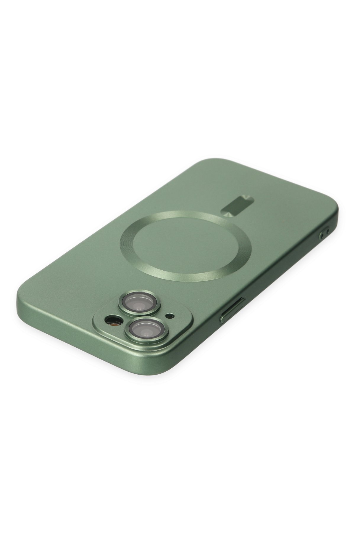 Newface iPhone 14 Kılıf Boyi Magsafe Silikon Kapak - Titan Gri