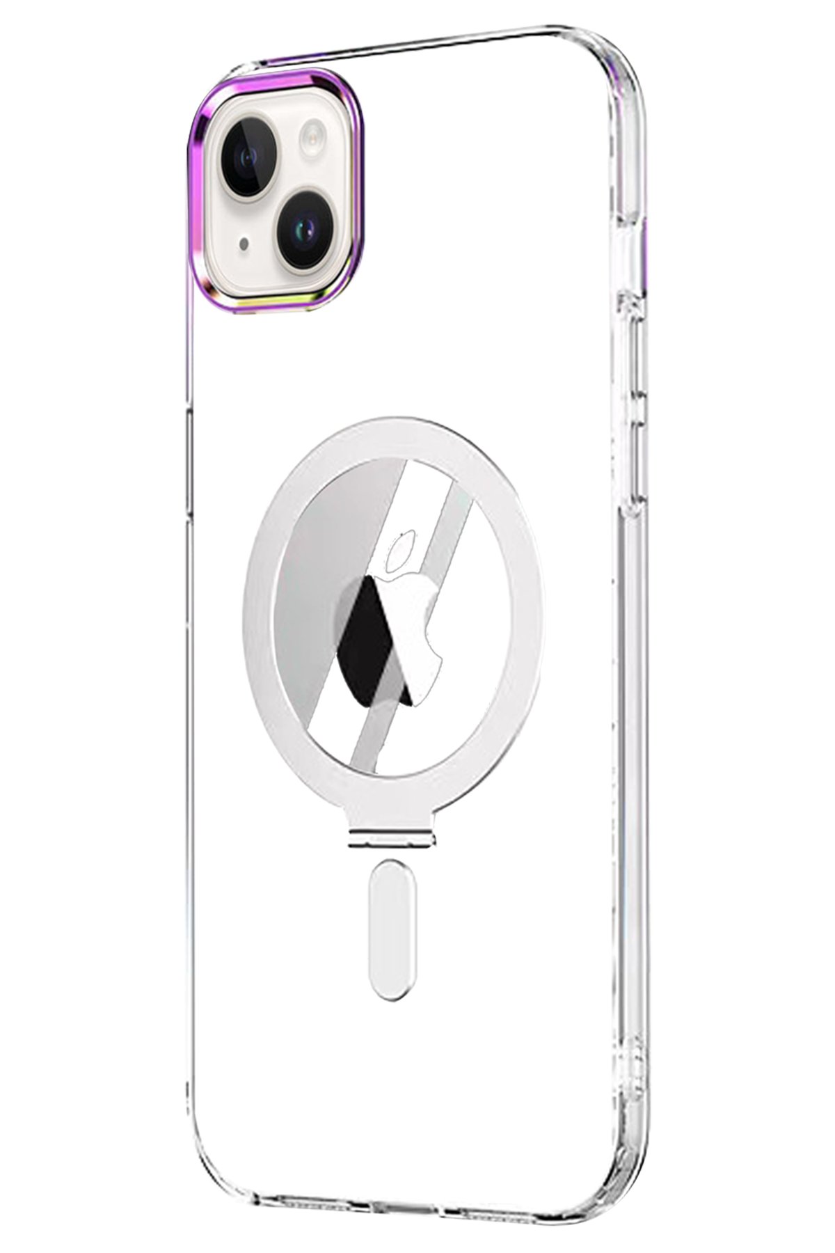 Newface iPhone 14 Kılıf Divo Lazer Askılı Magsafe Kapak - Pembe