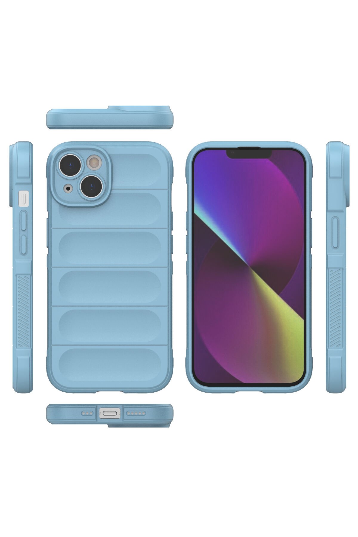 Newface iPhone 14 Kılıf Boyi Magsafe Silikon Kapak - Siyah