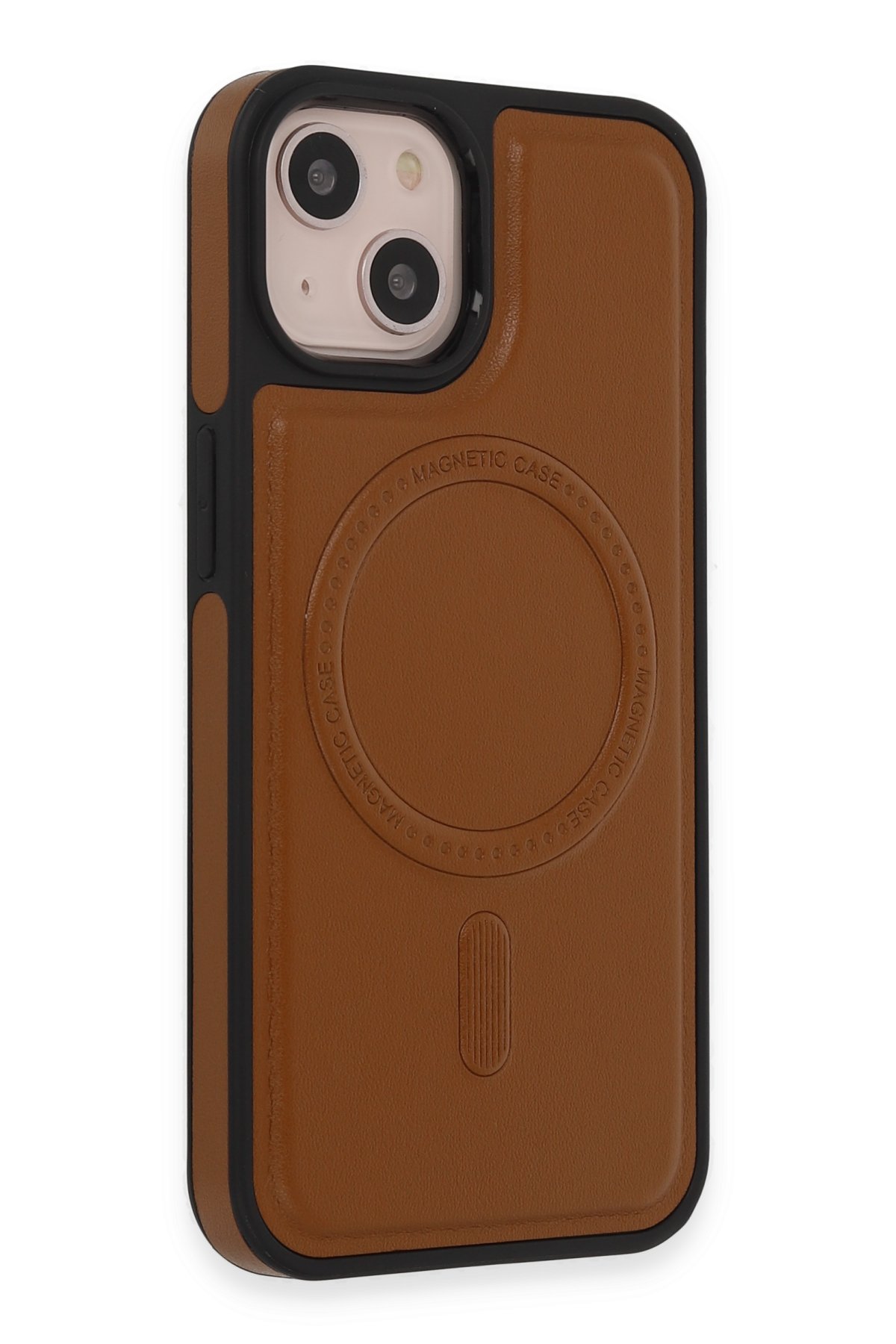 Newface iPhone 14 Kılıf Aras Deri Kapak - Koyu Yeşil