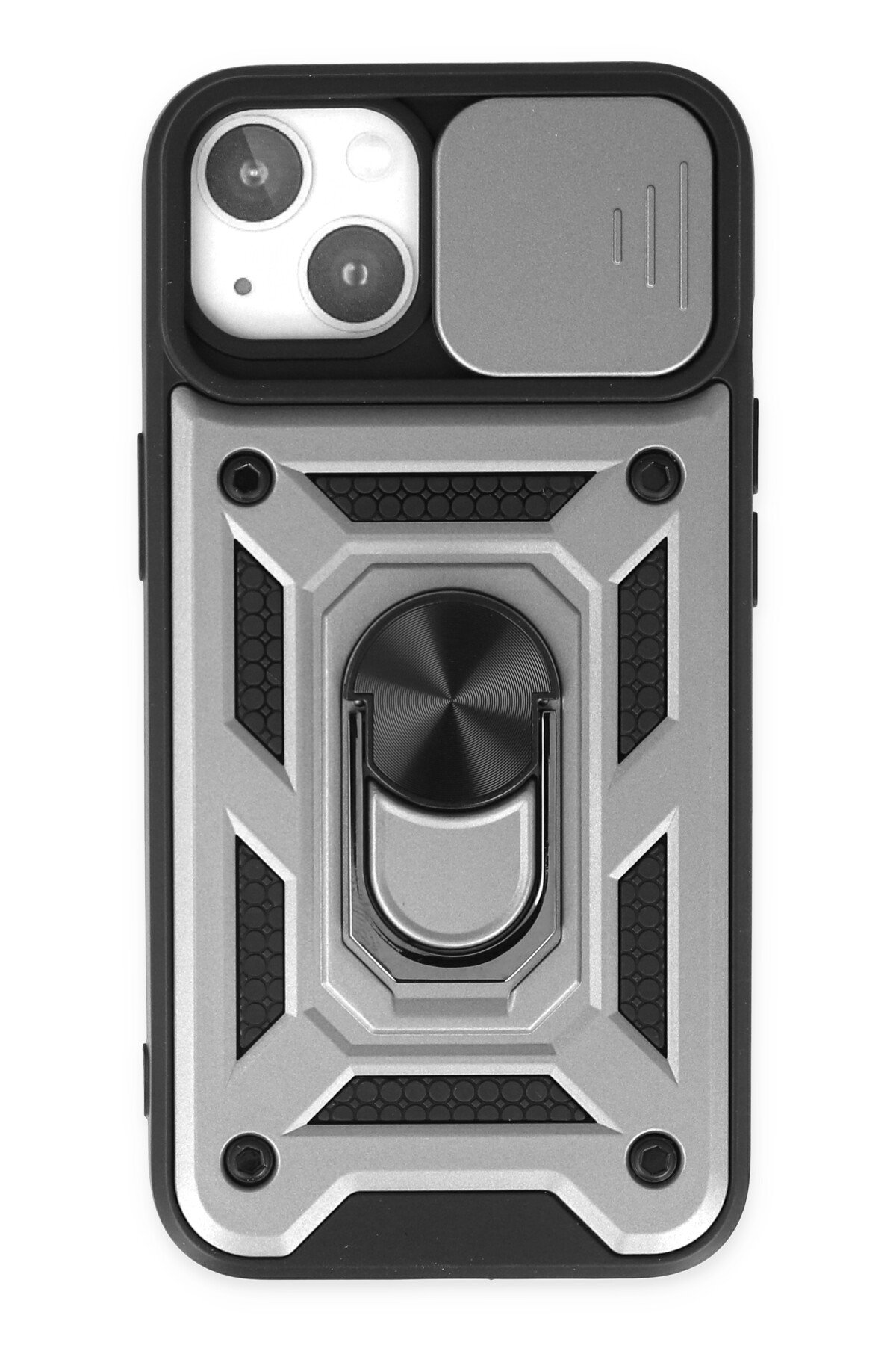 Newface iPhone 14 Kılıf Kart Şeffaf Silikon - Şeffaf