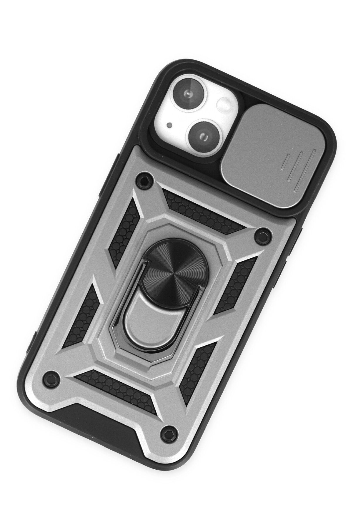 Newface iPhone 14 Kılıf Kart Şeffaf Silikon - Şeffaf