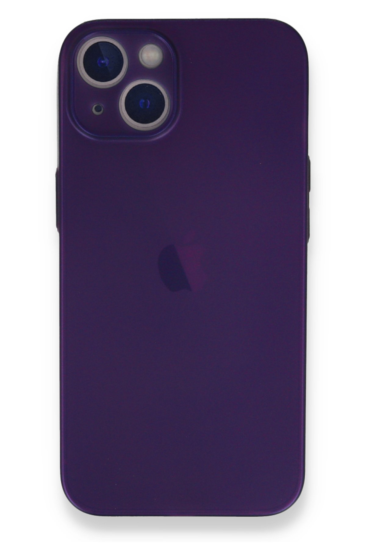 Newface iPhone 14 Kılıf Kelvin Kartvizitli Silikon - Derin Mor