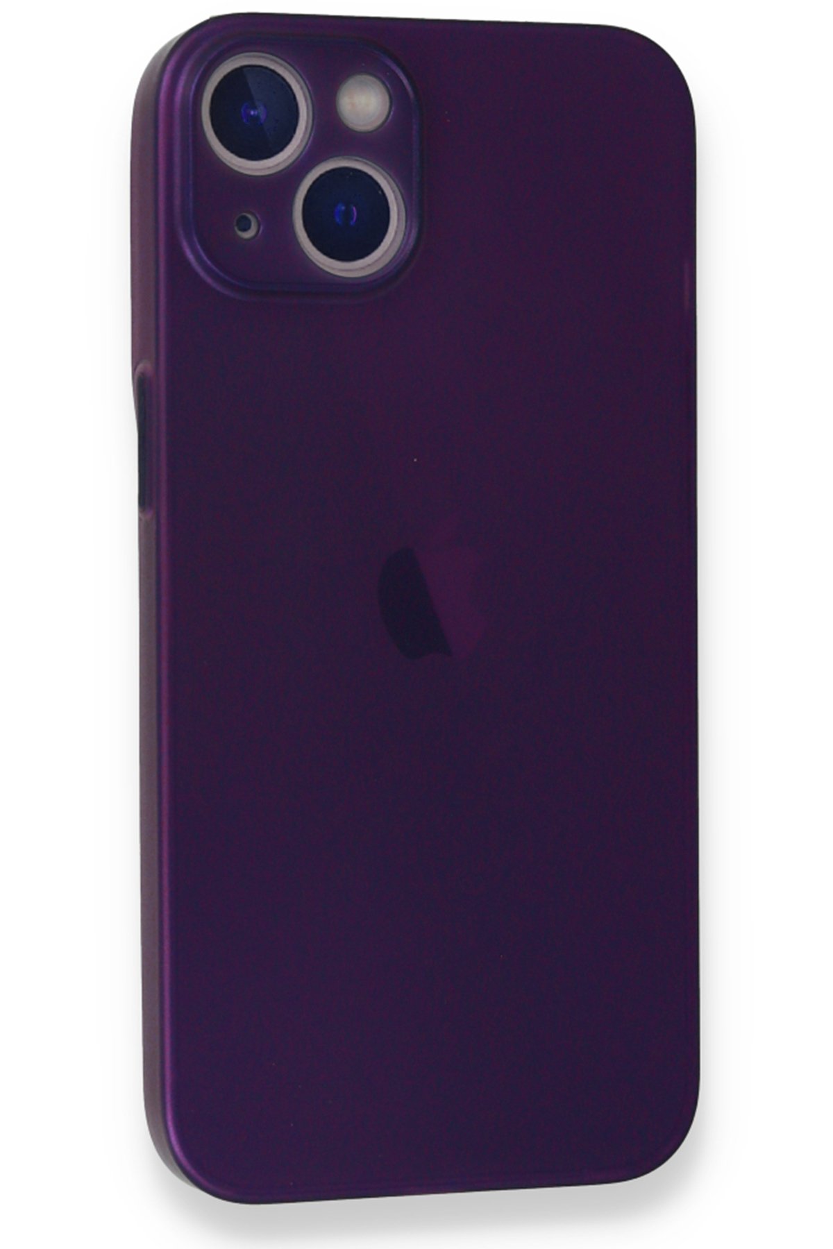 Newface iPhone 14 Kılıf Kelvin Kartvizitli Silikon - Derin Mor