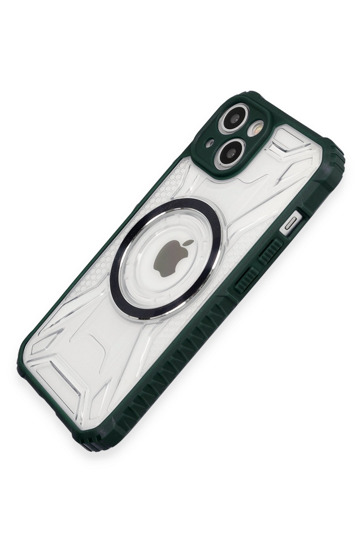 Newface iPhone 14 Kılıf Kelvin Kartvizitli Silikon - Koyu Yeşil