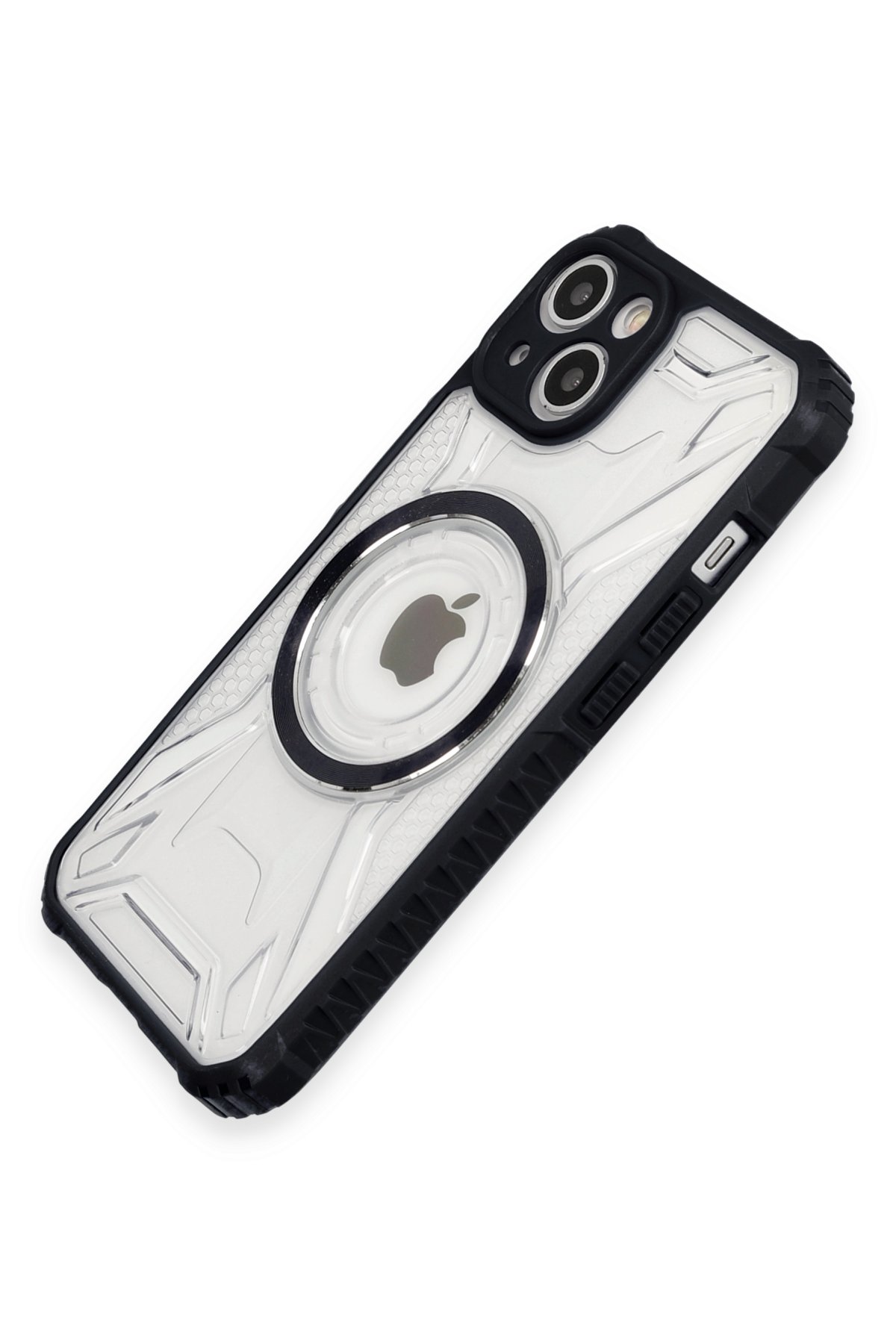 Newface iPhone 14 Kılıf Mekanik Magsafe Kapak - Füme - 2