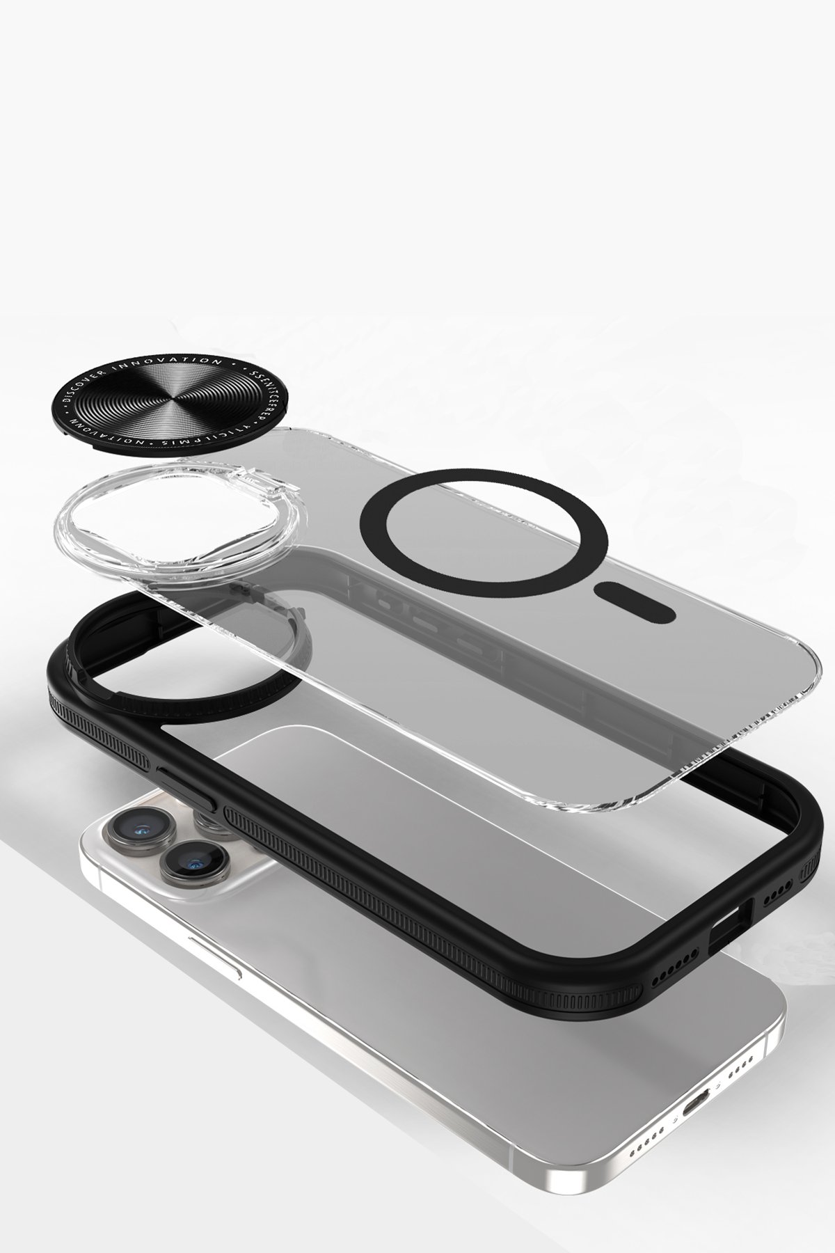 Newface iPhone 14 Kılıf Coco Deri Silikon Kapak - Gold
