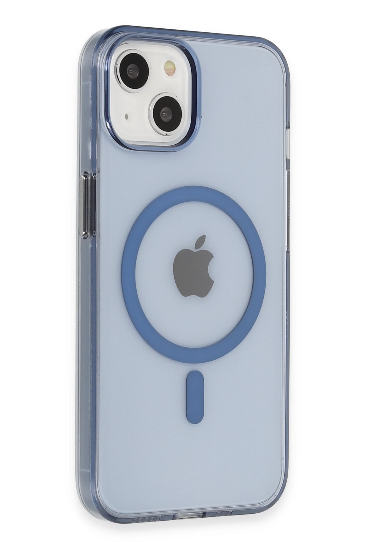 Newface iPhone 14 Kılıf Joke Simli Magneticsafe Kılıf - Mavi